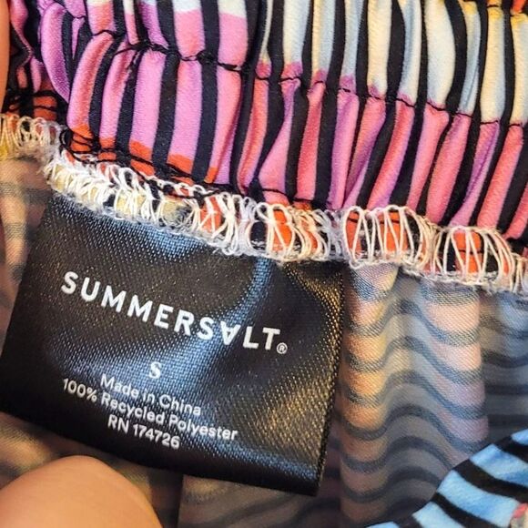 Summersalt Women's Striped Swim Cover Up Palazzo Pants Size S - Picture 3 of 5